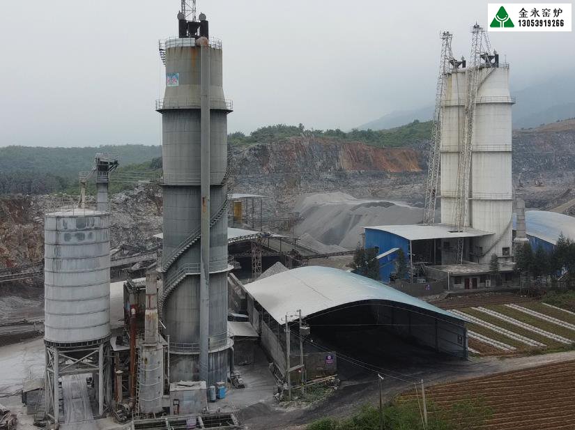 日產(chǎn)800噸石灰窯安裝運行